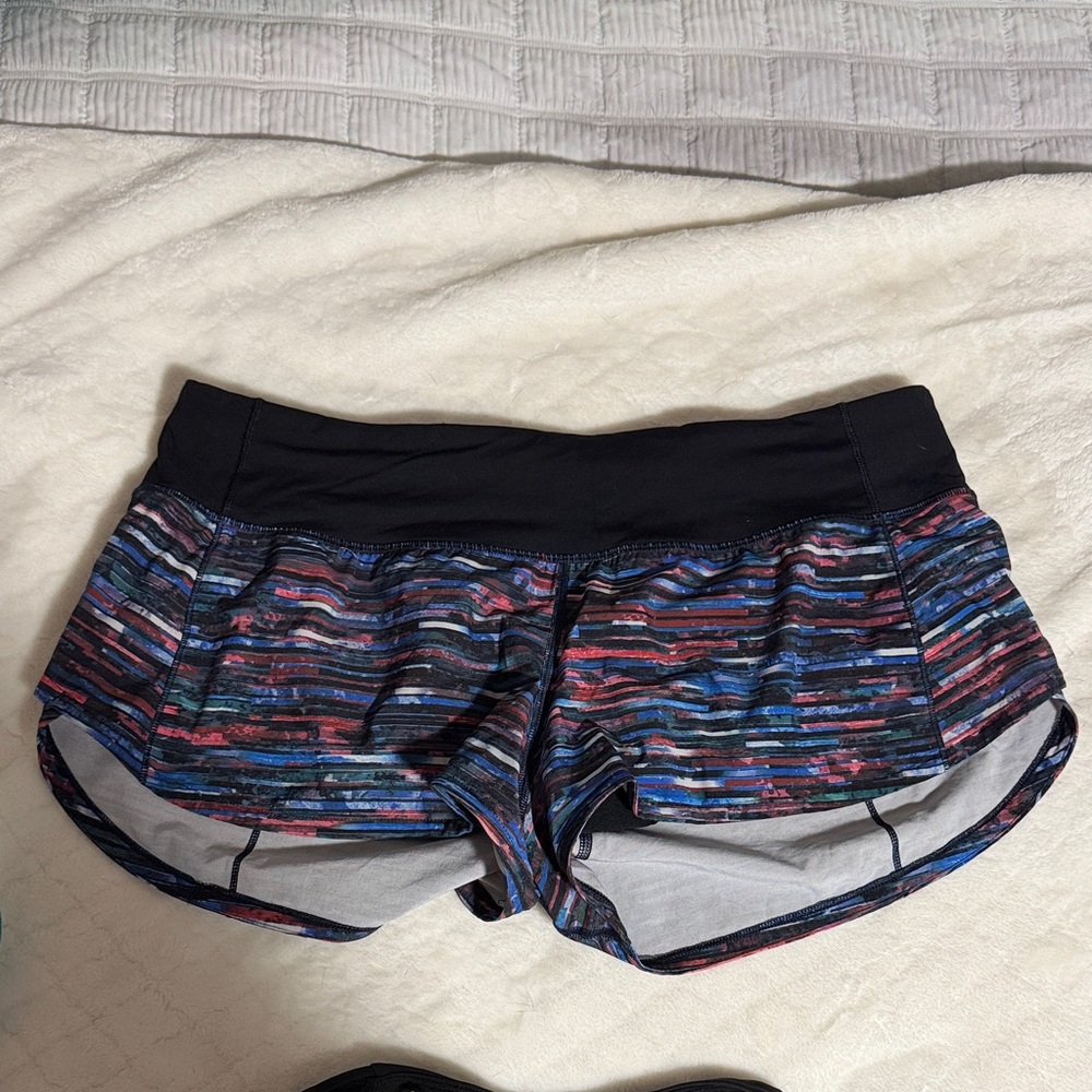 Speed up Low Rise Multicolor Shorts